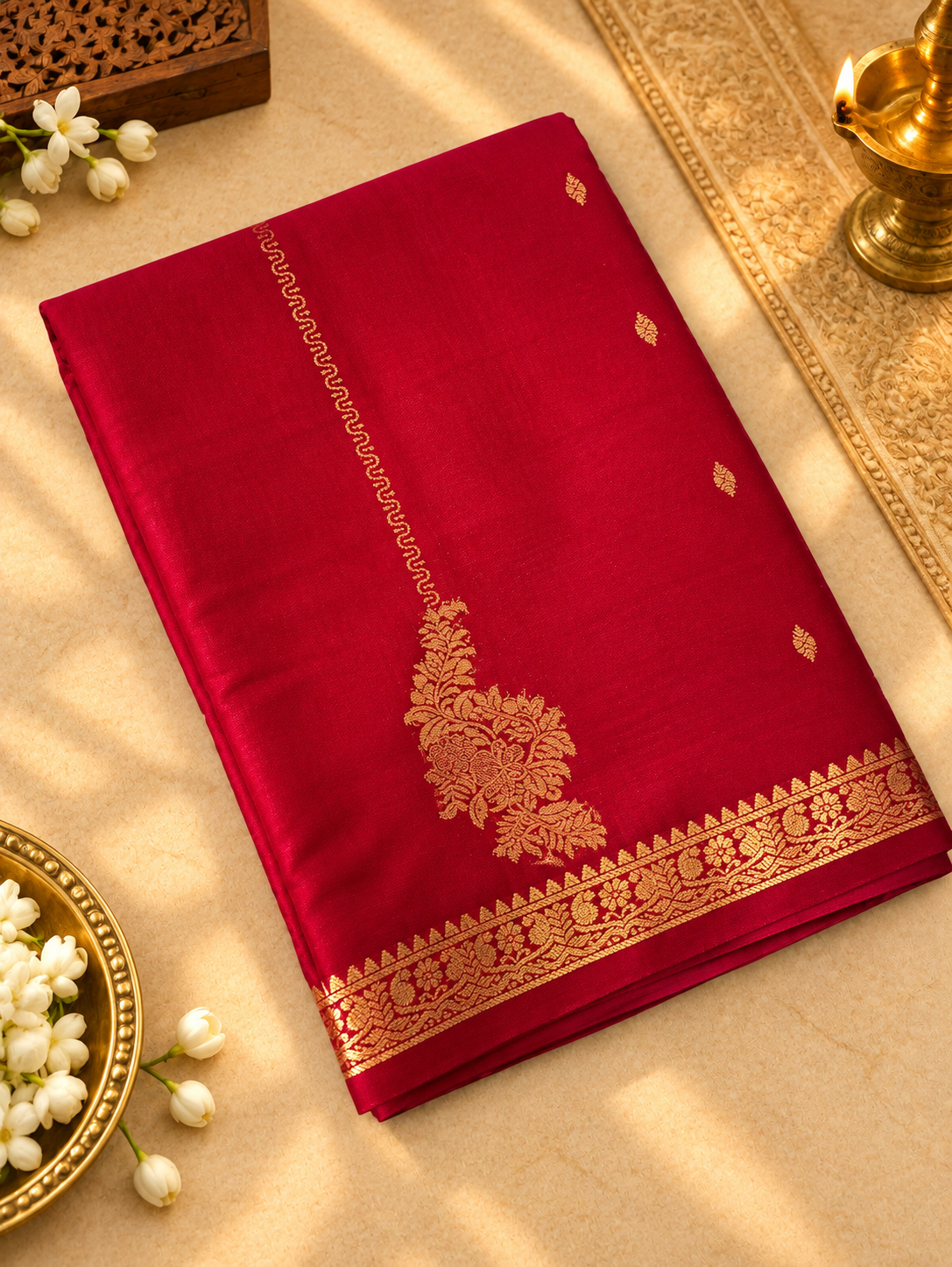 Premium Crepe Silk Saree💗 - 902377
