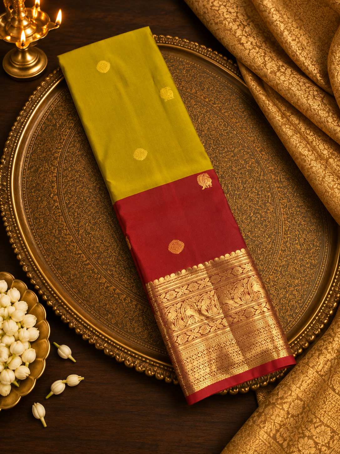 Premium Semi Kanchipuram Silk Saree - RF1145