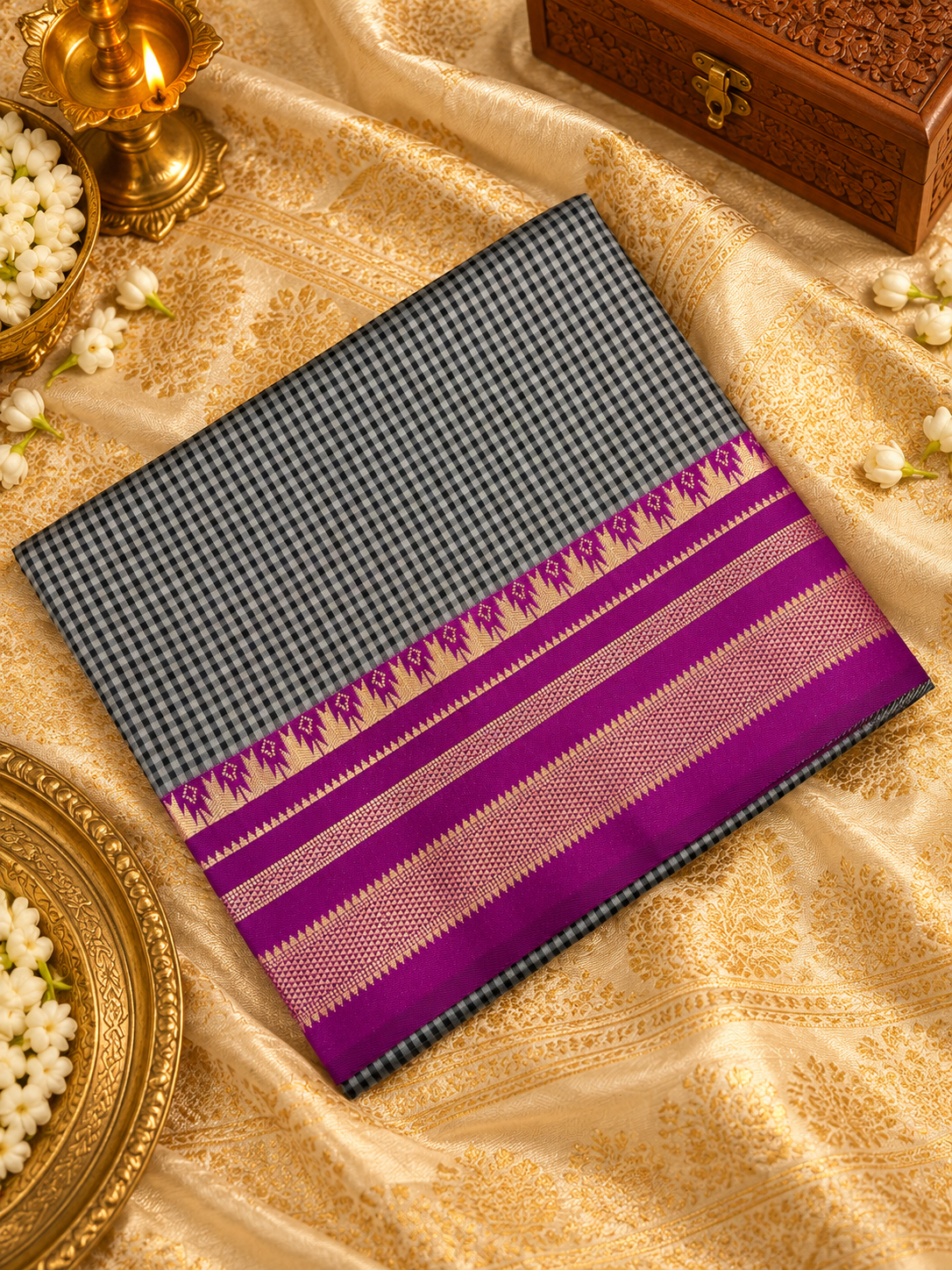 Premium Semi Kanjeevaram Silk Saree -902903