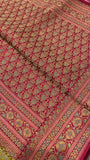 Premium Banarasi Crepe Kalamkari Saree - 902655