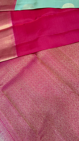 Half mix Kanjeevaram silk saree