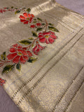 Tissue Bridal Semi Silk With Swarovski Work