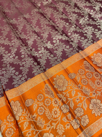 Pure Zari Handloom Kanjeevaram Silk Mark Certified Saree