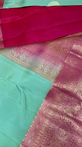 Half mix Kanjeevaram silk saree