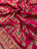 Premium Banarasi Crepe Satin Silk Saree - 902824