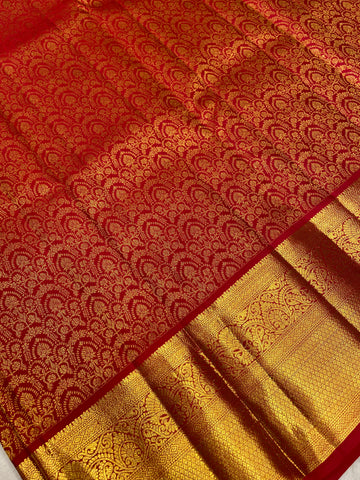 Pure Zari Handloom Kanjeevaram Silk Mark Certified Saree