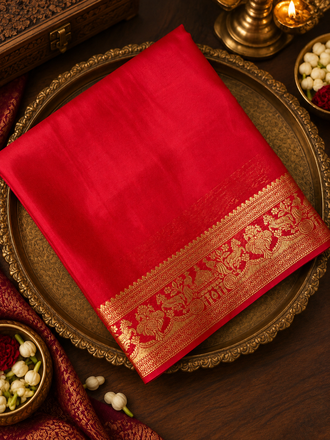 Premium Semi Mysore Crepe Silk Saree💗-902349