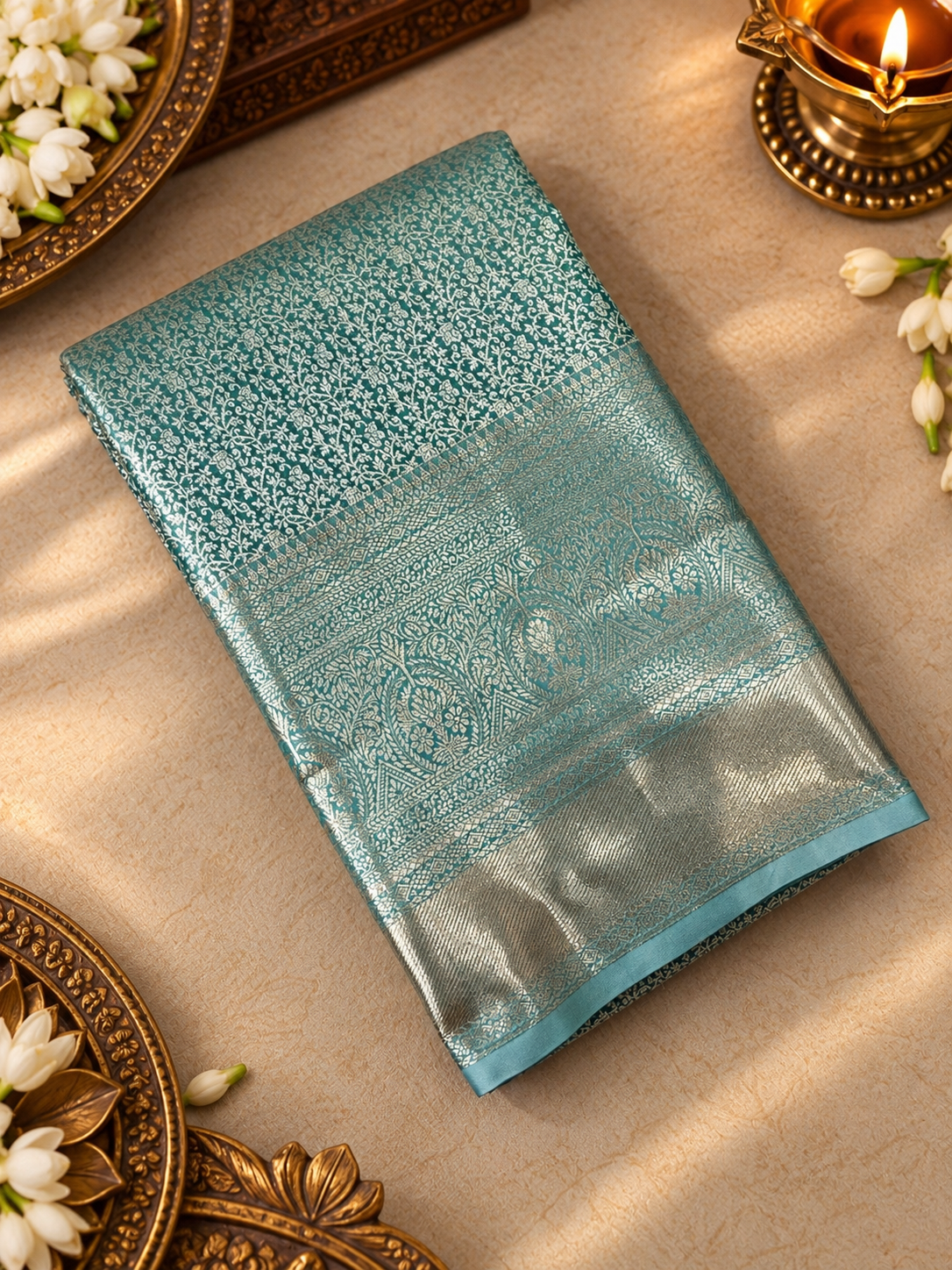 Premium Bridal Semi Kanchipuram Silk Saree - 901998