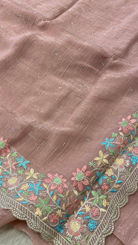 Premium Crush Organza Saree