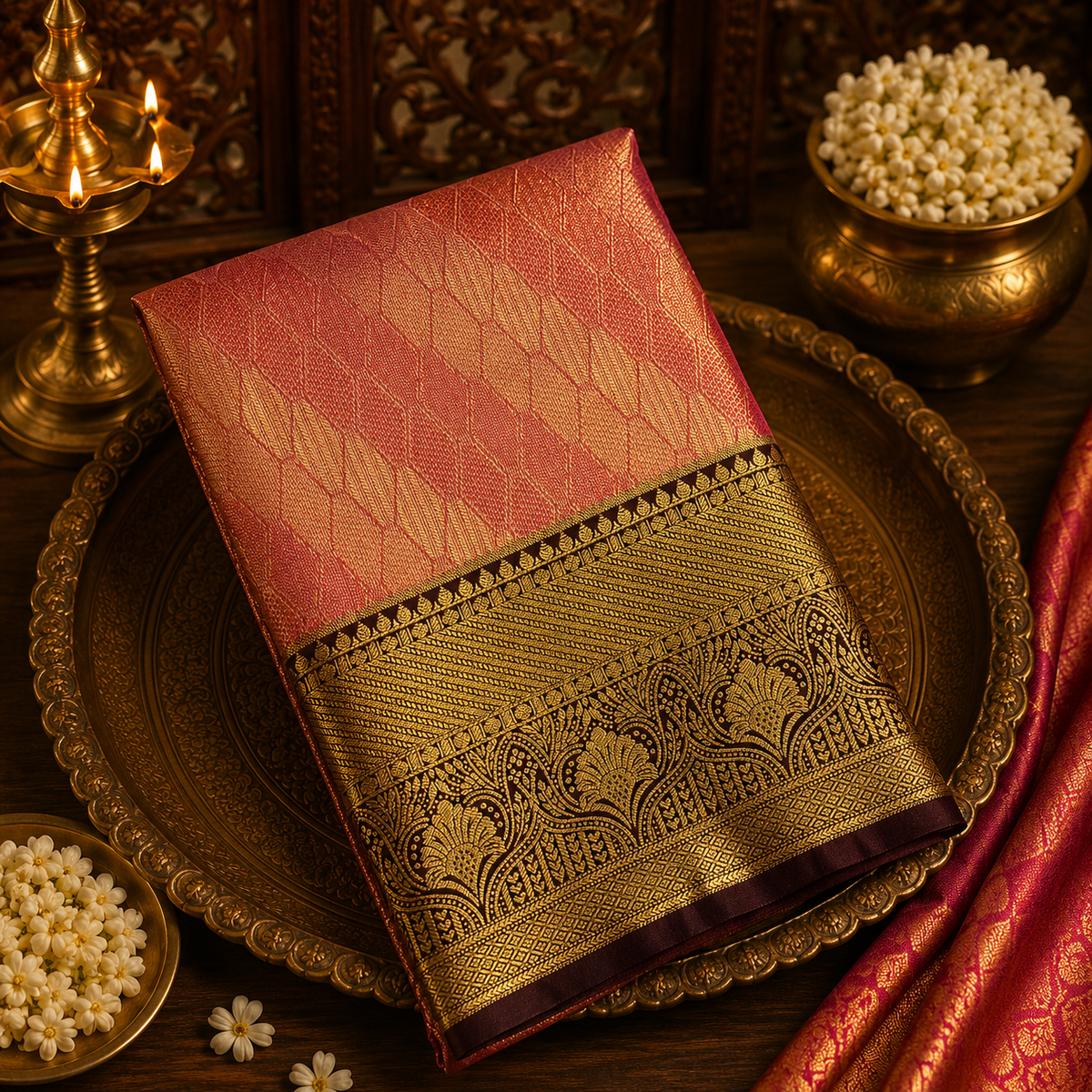 Premium Semi Kanjeevaram Silk Saree
