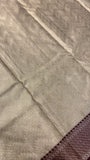 Bridal Semi Tissue Silk Saree (light gold)