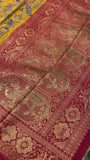 Premium Banarasi Crepe silk Saree With Appliqué Work -902830