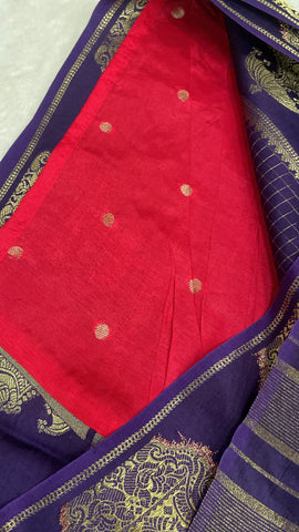 Premium Viscose Silk Saree (purple)