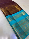 Pure 1G zari handloom Kanjeevaram silk saree- Silk mark certified- PS2460