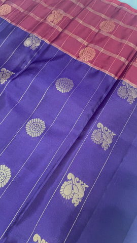 Half mix Kanjeevaram silk saree