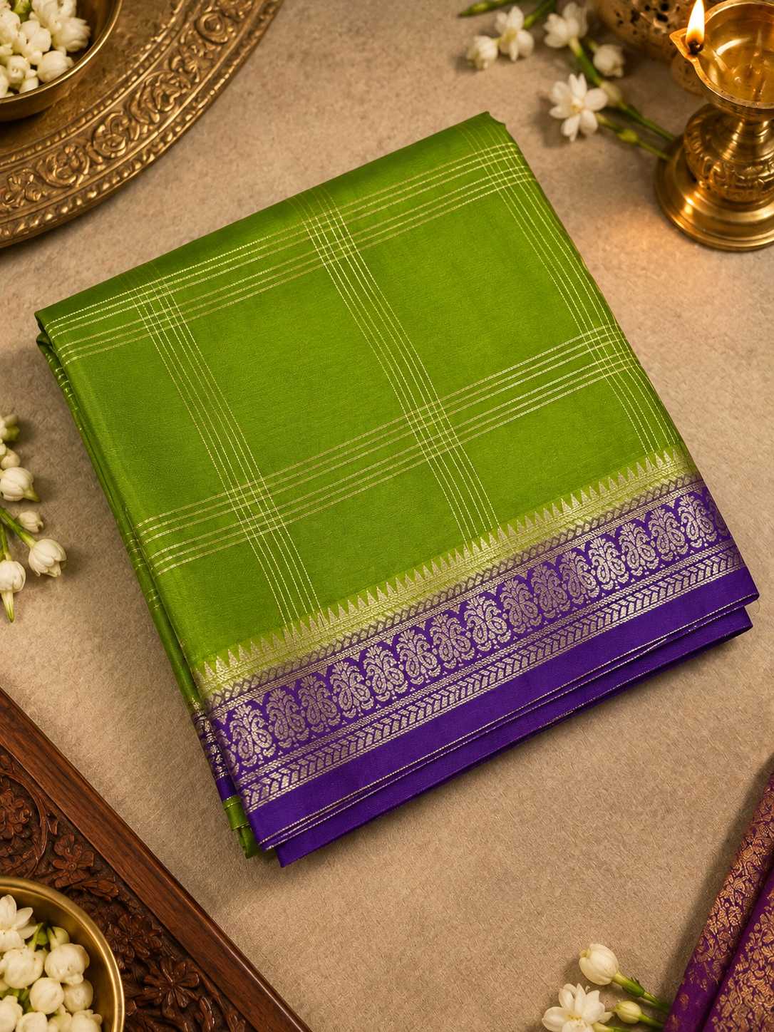 Pure Mix Mysore Crepe Silk Saree-902270
