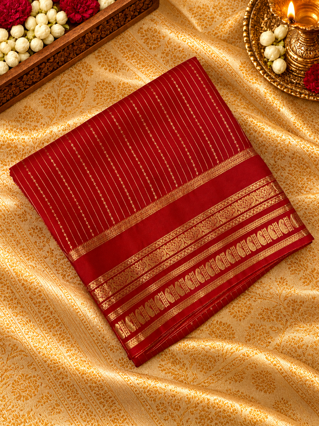Pure Mix Mysore Crepe Silk Saree - 902737