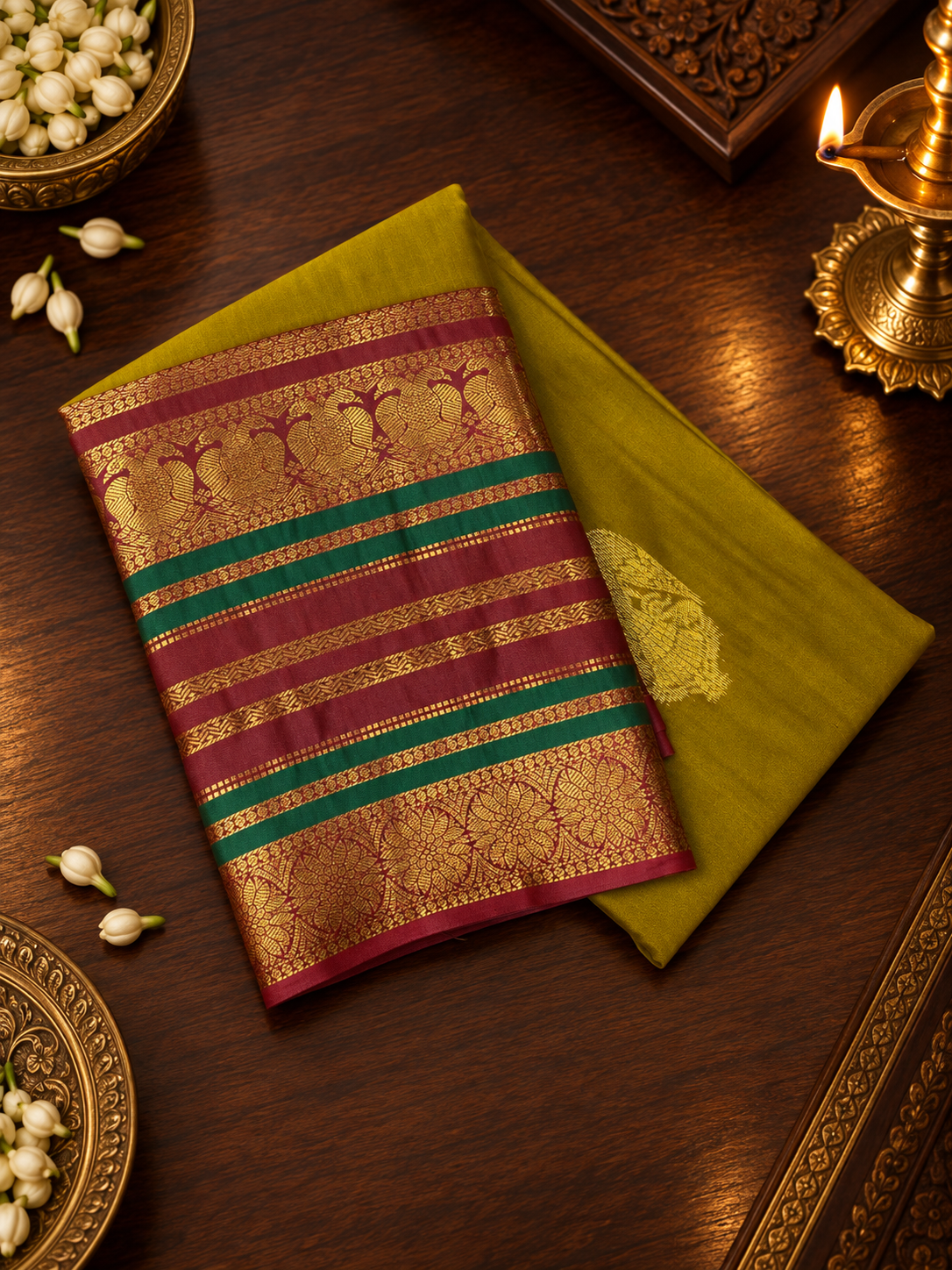 Premium Semi Kanchipuram Silk Saree
