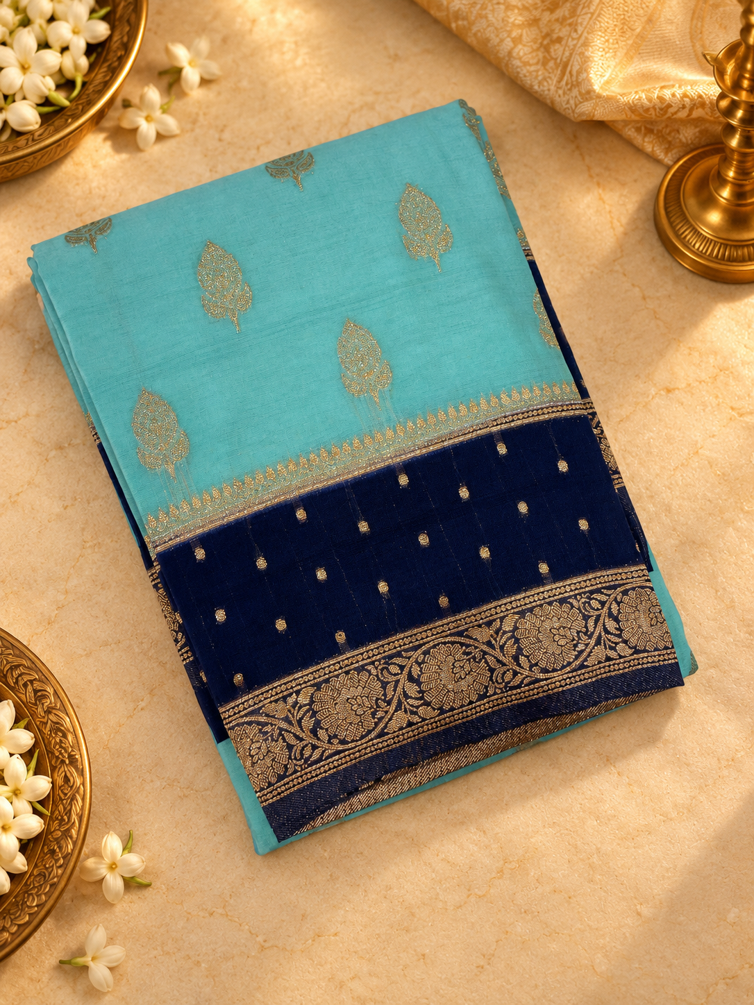 Premium Crepe Georgette Saree - 902457