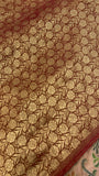 Premium Banarasi Crepe Silk Saree With Appliqué Work - 902823