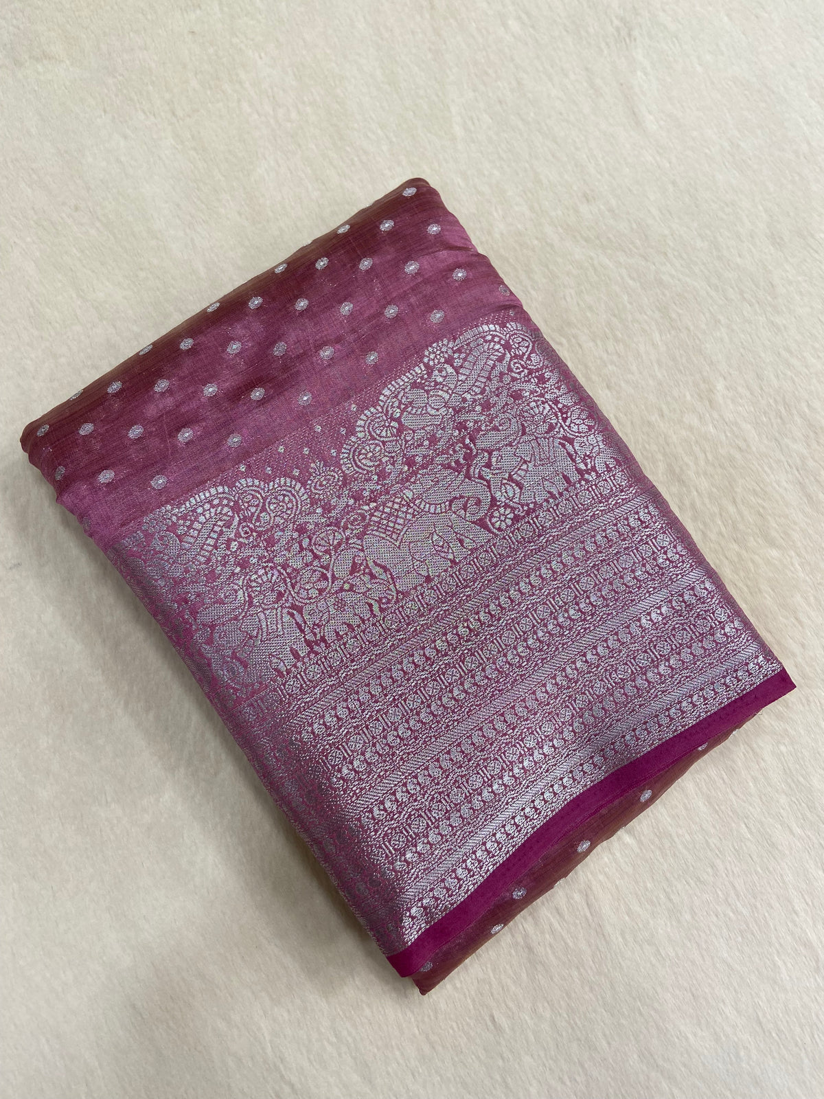 Butter Crepe Silk Saree