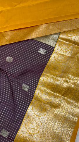 Pure Kanjeevaram silk mark certified saree