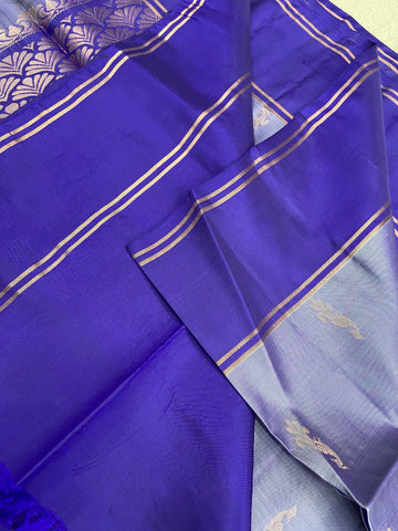Half Mix Kanjeevaram Soft Silk Saree