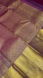 Pure 1G zari handloom Kanjeevaram Silk Saree- Silk mark certified- PS2351