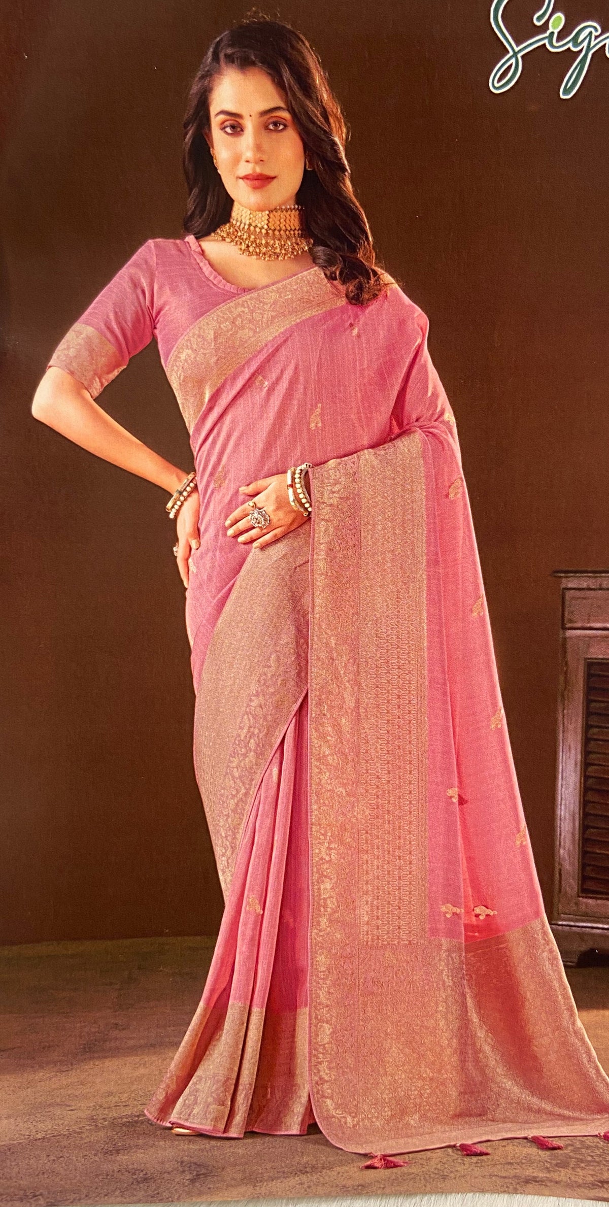 Premium Fancy Crepe Silk Saree