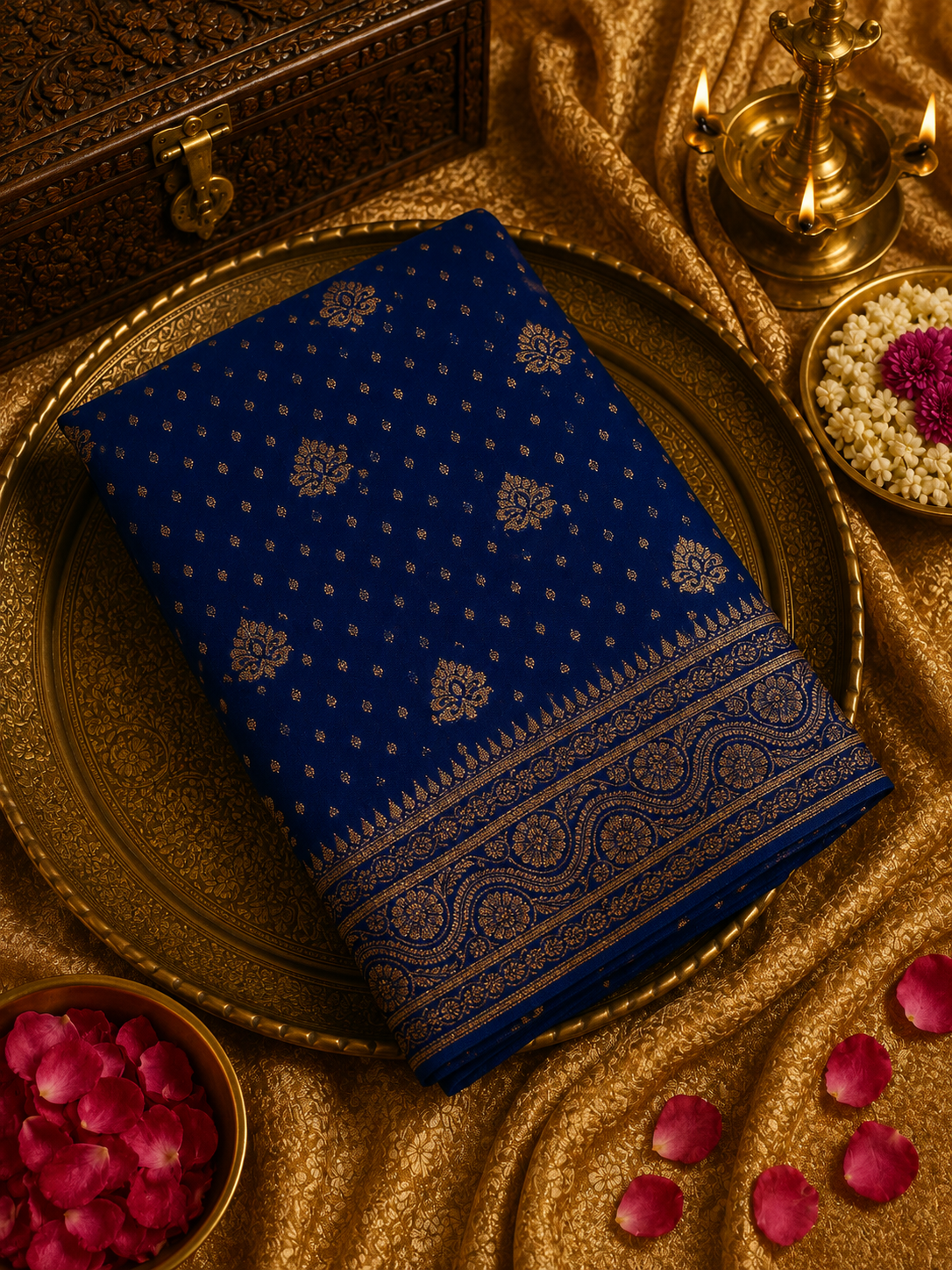 Premium Georgette Saree with Coco Zari Work