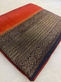 Premium crepe Tussar saree