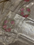 Premium Banarasi soft silk saree with Swarovski stone work