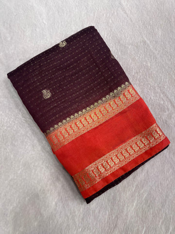 Premium Semi Chanderi Saree