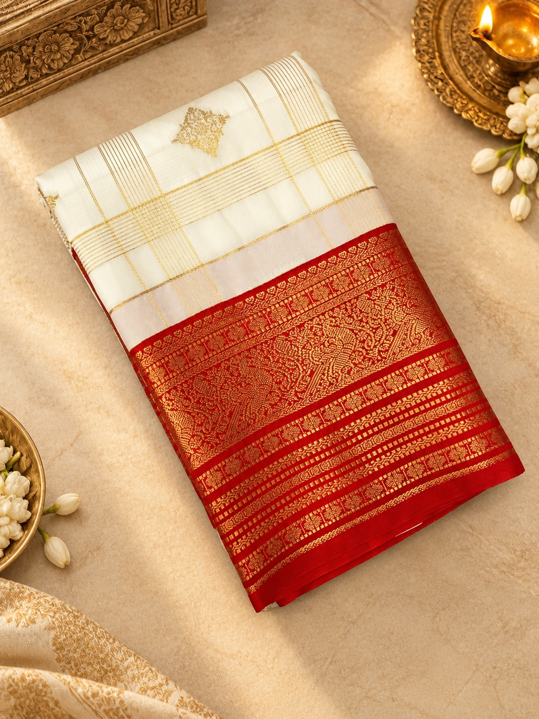 Premium Mini Kanchi Silk Saree - 902820