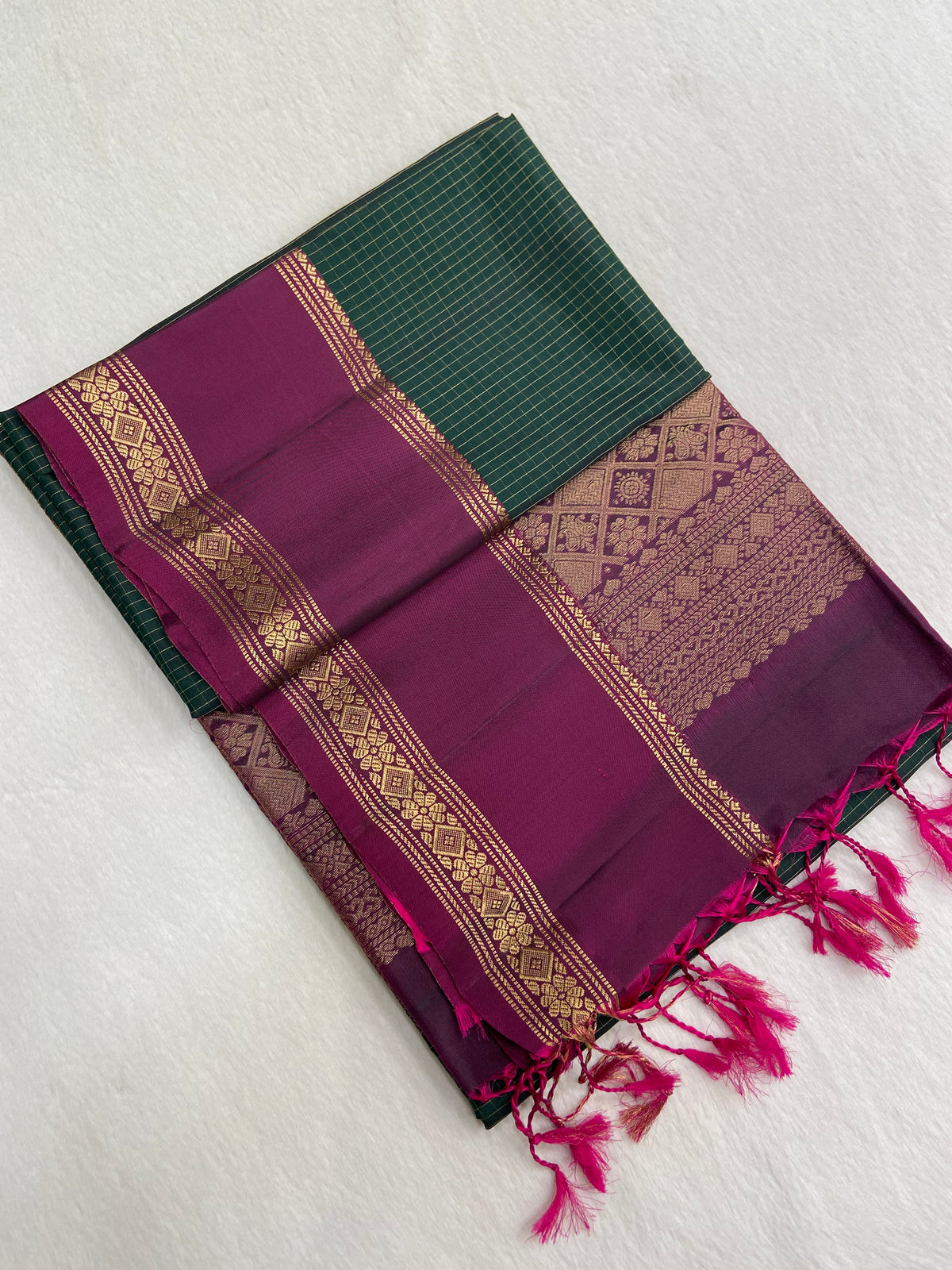 Half Mix Kanjeevaram Soft Silk Saree