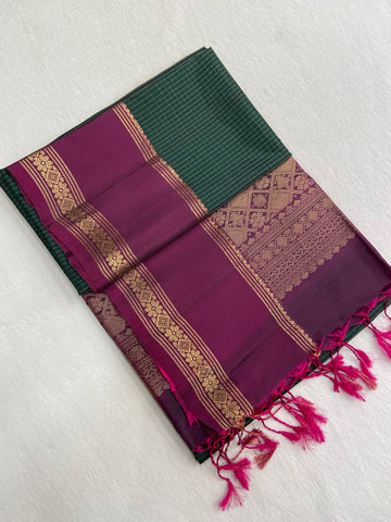 Half Mix Kanjeevaram Soft Silk Saree