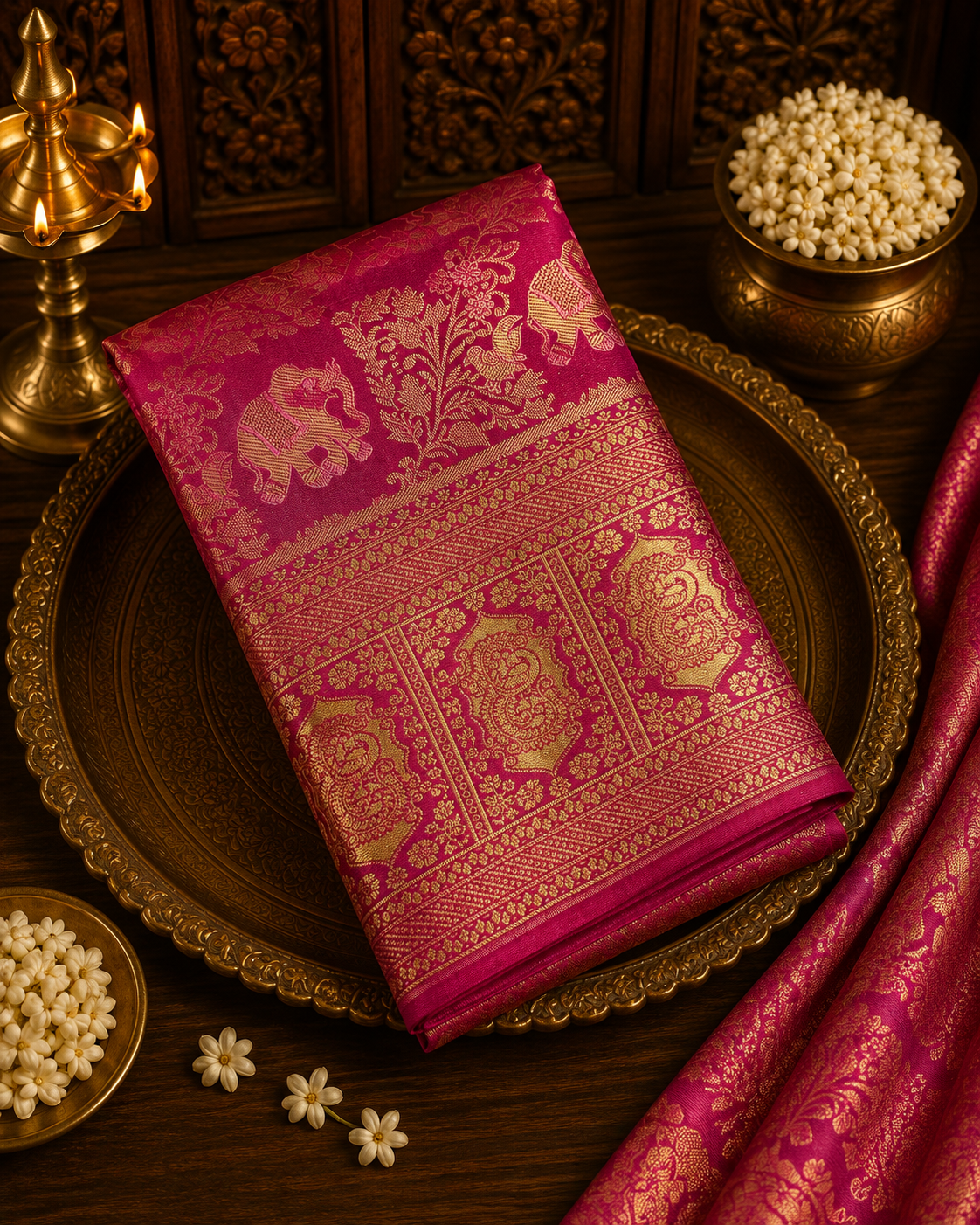 Premium Semi Kanjeevaram Silk Saree