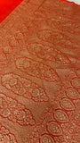 Pure crepe khaddi Banarasi saree- Silk mark certified- GS
