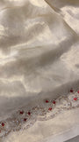 Pure Chinnon Designer Saree🦢