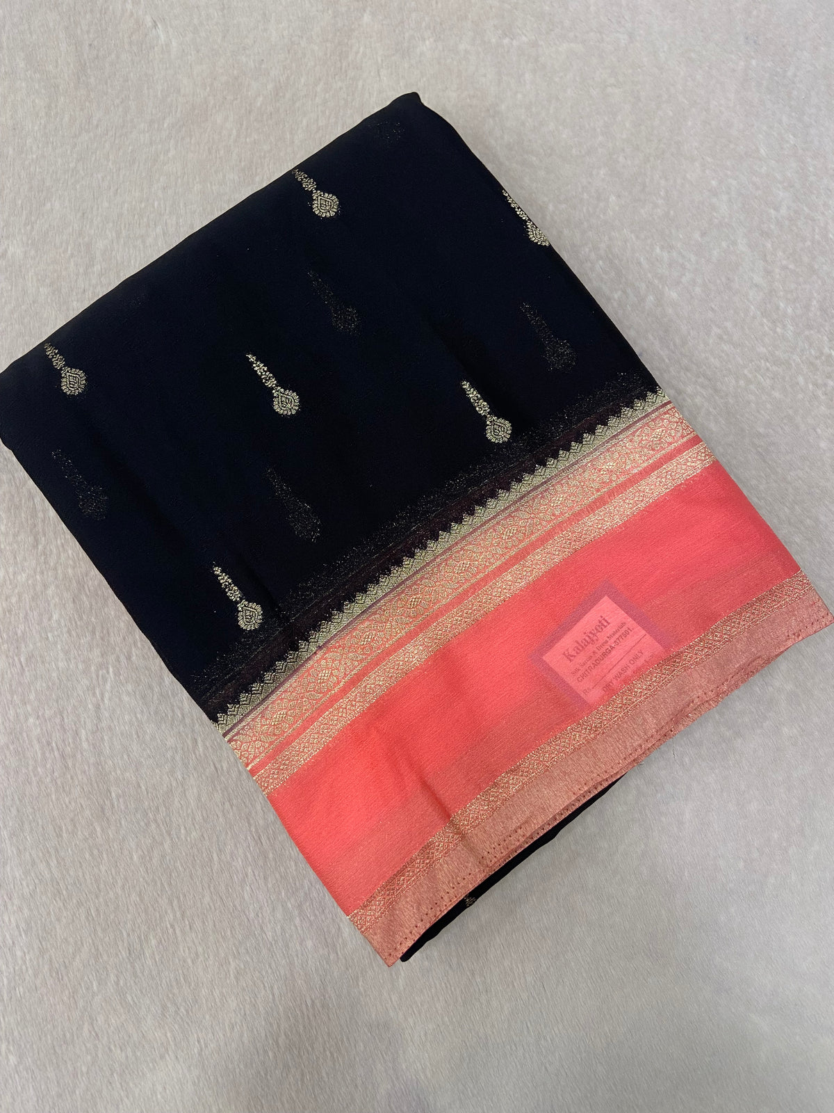 Premium Crush Georgette Saree