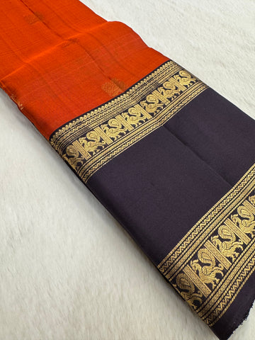 Pure handloom Kanjeevaram silk mark certified saree