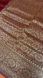 Pure mix crepe silk saree