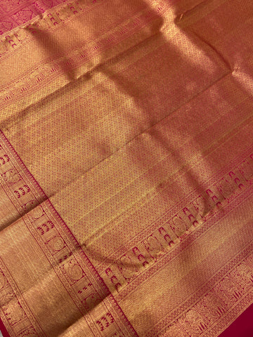 Pure Handloom Kanjeevaram Silk Mark Certified Saree