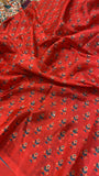 Banarasi Kalamkari Saree With Mirror Work