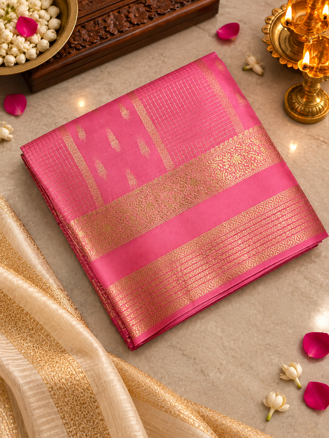 Pure Mix Crepe Mysore Silk Saree - 902033