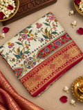 Premium Banarasi Crepe Kalamkari Saree -902078