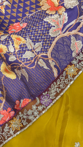 Designer Fancy Saree With Work