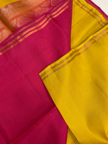 Half Mix Kanjeevaram Soft Silk Saree