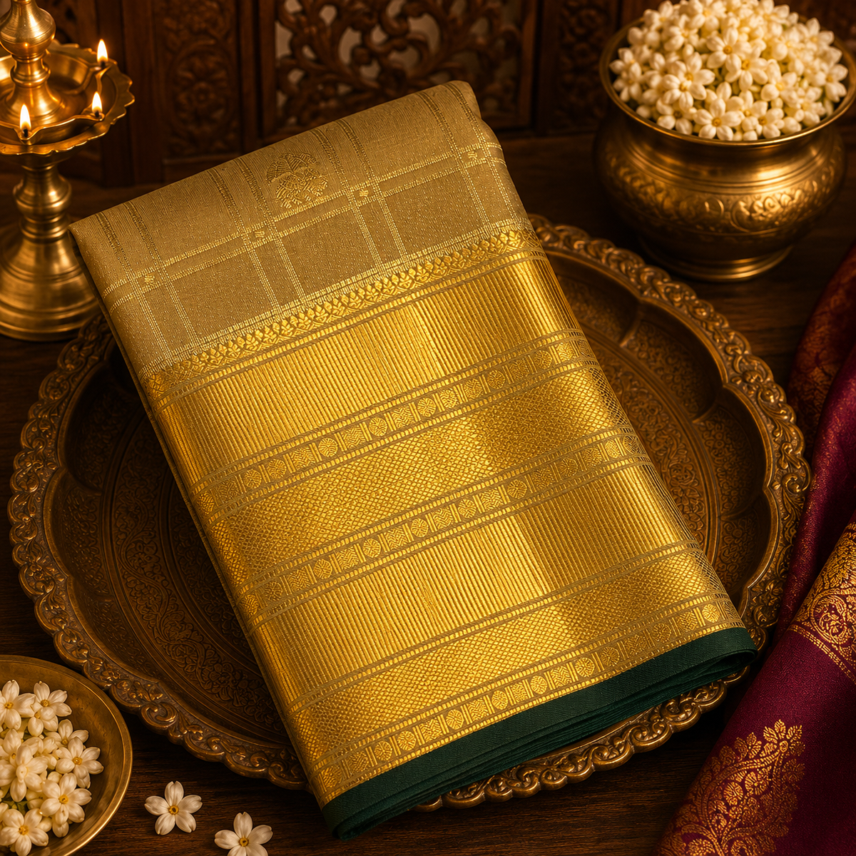 Premium Semi Kanjeevaram Silk Saree