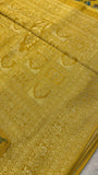 Premium Banarasi Crepe Kalamkari Saree💛